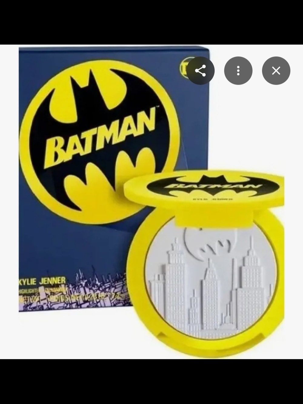 Kylie Jenner Batman Themed White Highlighter Compact — White Glow